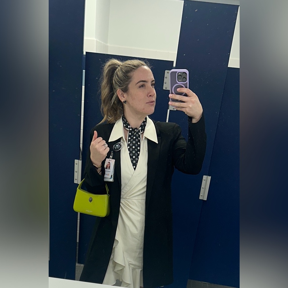 Kurt Geiger Lime Green Leather Shoulder Bag - Picture 6 of 6